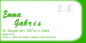 emma gabris business card